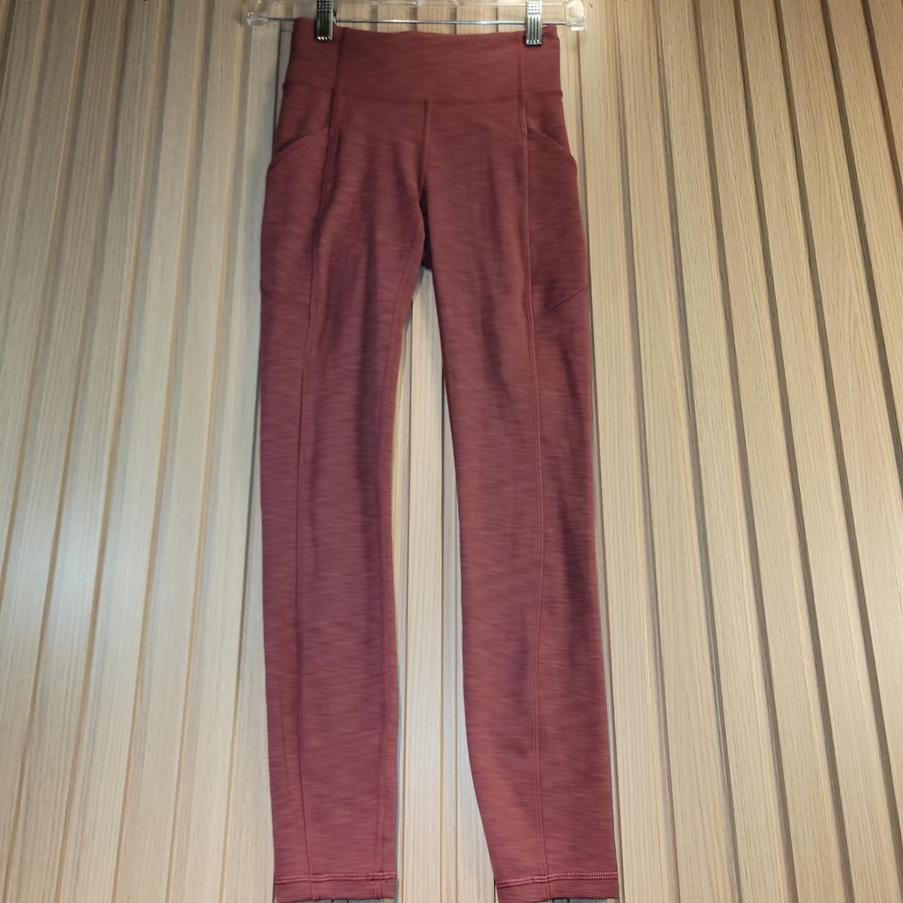 Lululemon Speed Up Tight 28 Women Size 2 Heathered Dusty Rose Excellent Leggings